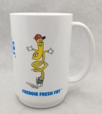 Olga's Kitchen Restaurant 1989 Plastic Mug Freddie Fresh Fry novelty Cup U211
