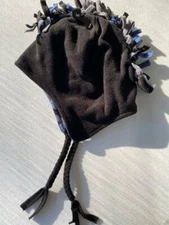 Winter Essentials Accessories Black Ear Flaps Beanie Winter Hat Unisex One Size