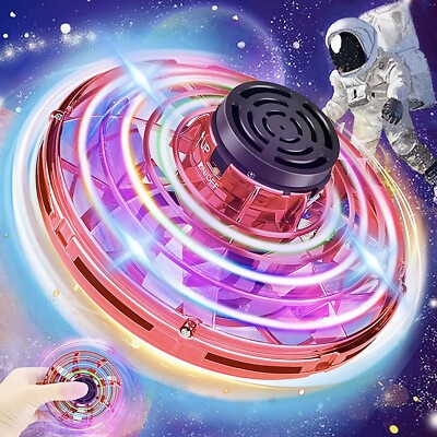 Zummy Flying Mini UFO Toy for Kids with RGB Lights, USB Fast