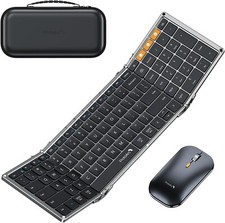 ProtoArc Foldable XKM01 Compact Keyboard and Mouse W/Case  New/Open Box 
