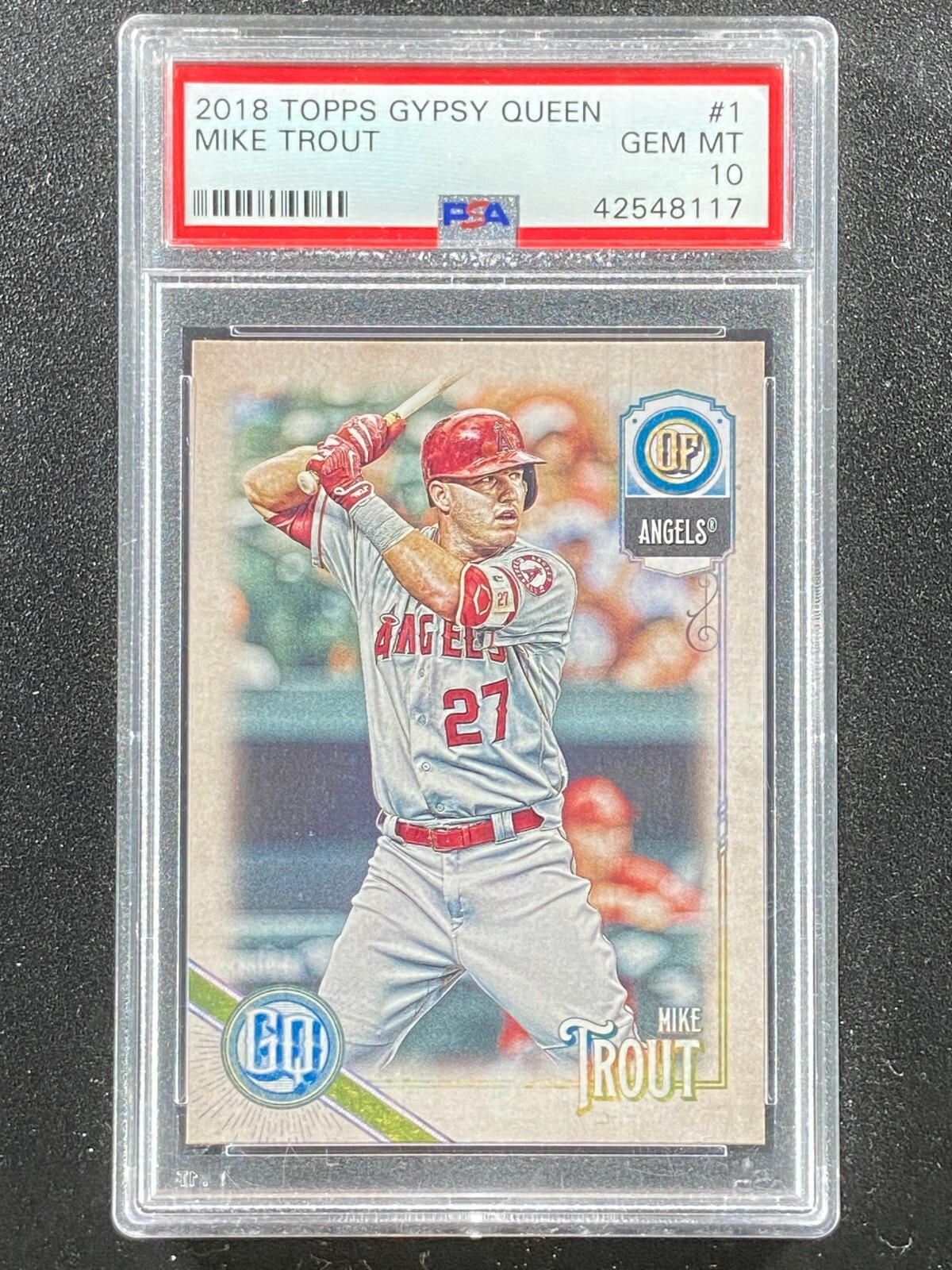 2018 Topps Gypsy Queen  Mike Trout  PSA 10  Los Angeles Angels