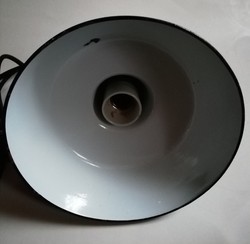 Vintage Industrielampe Fabriklampe Hängelampe Emaille DDR Retro In
