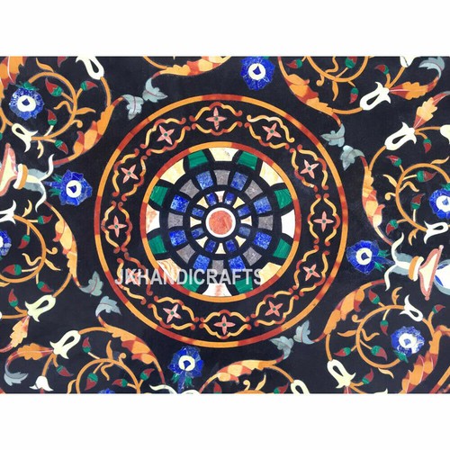 36" Marble Dining Center Table Top Handmade Pietra Dura Inlay Patio Home Decor - Picture 2 of 5