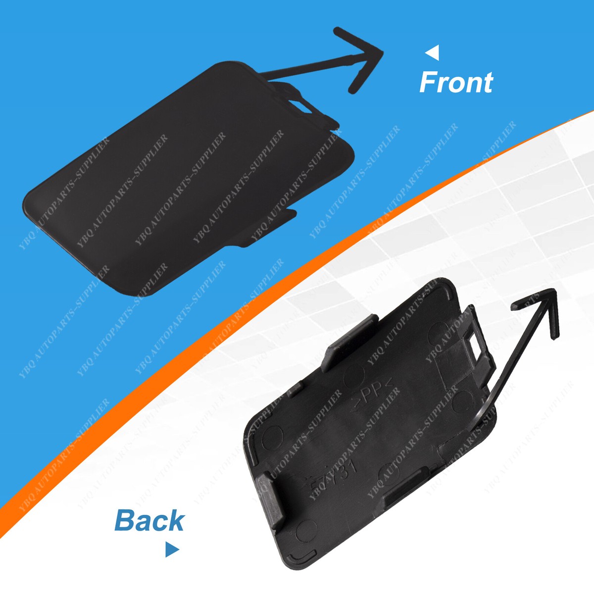 Front Bumper Tow Hook Eye Cover Cap For Subaru Forester 2009 2010