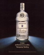 1989 Tanqueray Sterling Vodka Print Ad Imported At Last Perfection