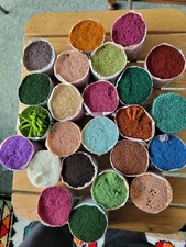 Shillcraft cut yarn 24 rolls  of assorted colors