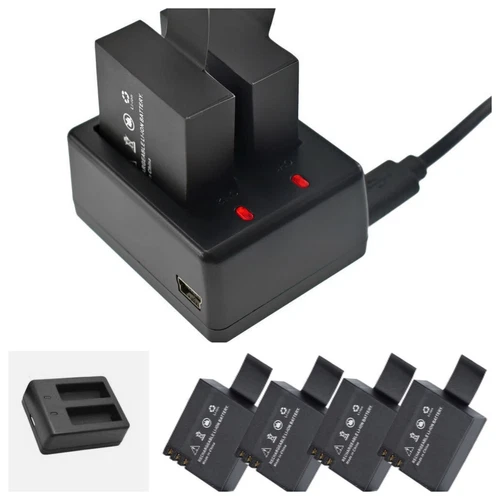 4x BATTERY for 4k Action Camera Akaso EK7000 / Crosstour CT7000 CT8000 +Charger