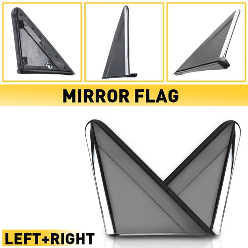 Pair Fender Trim/Mirror Flags Molding Cover For 2008-2020 Dodge Grand Caravan EB