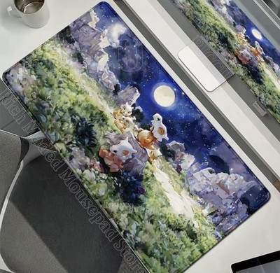 Cubone Pokemon Playmat Gaming Office Room Desk Mat Pad Mousepad 24  Stitch Edges