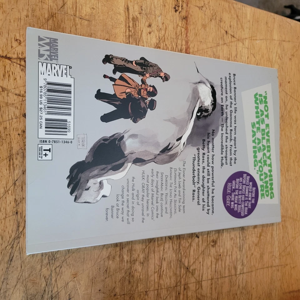 Hulk Gris Marvel TPB ¡RARO! Primera impresión Jeeps Loeb - Tim Sale 2005 Foto 2 de 2