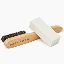Jason Markk Suede Cleaning Kit, Shoe Cleaner, 2-Piece Set, White