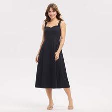 Women Midi Dress - A New Day™ Black XXL