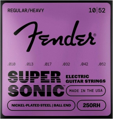 Free Shipping! - Fender 250RH Super Sonic Nickel Electric Guitar Strings 10-52