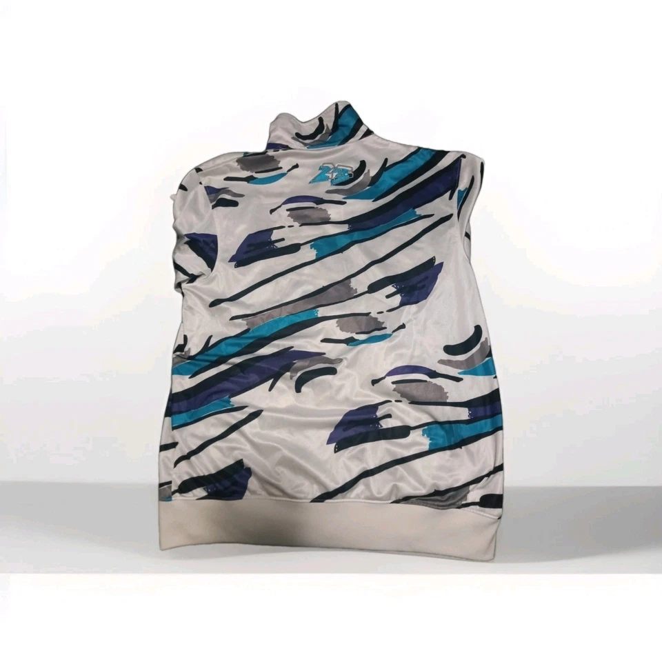 Nike Air Jordan Retro 8 Aqua Concord Chaqueta de Pista Blanca Púrpura Para Hombres Talla S Pequeña Foto 4 de 4