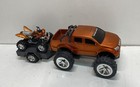 Toyota Hilux Off Road Truck with ATV and Trailer Metallic Orange Friction Power — photo 5