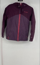 Columbia Girls Purple Crash Course Long Sleeve Hooded Full-Zip Jacket Size M