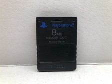 Official OEM Sony PlayStation 2 PS2 Memory Card 8MB SCPH-10020 Black Tested