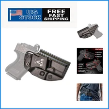 Compact Black Optics Ready IWB Holster for Glock 26/27/33 - Ultimate Comfort