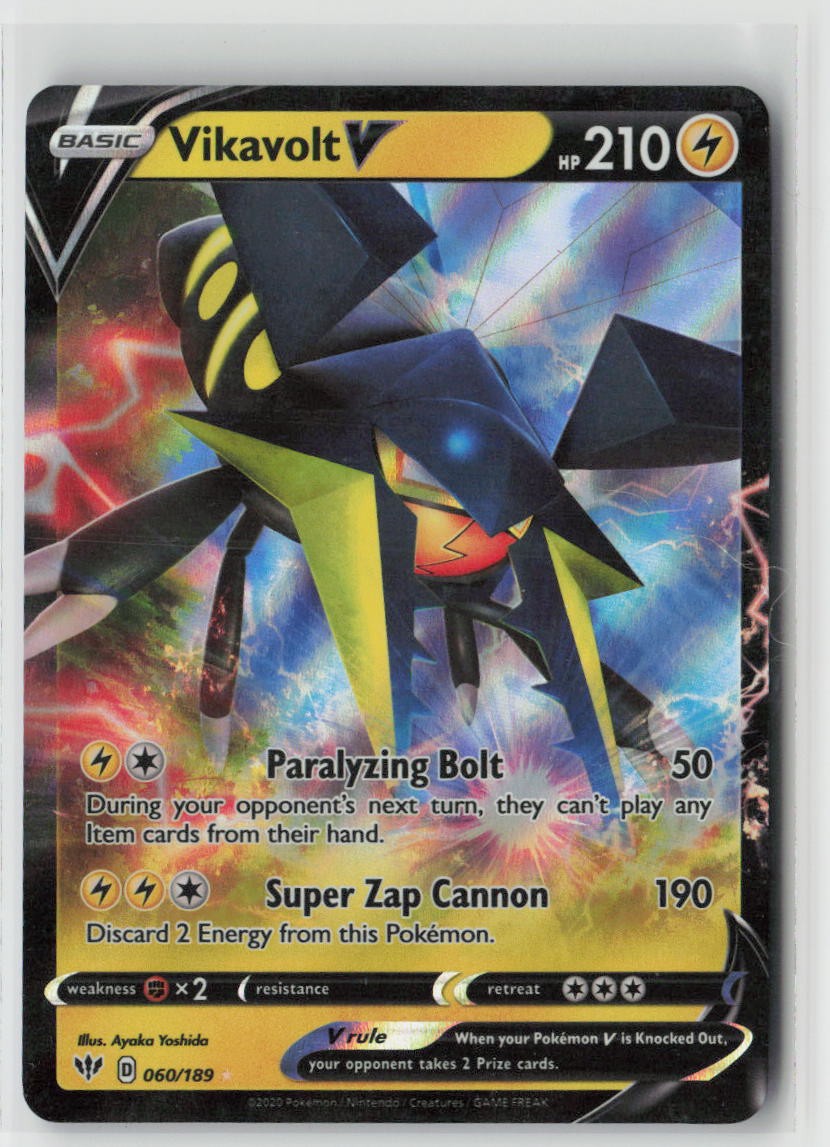 Vikavolt V 060/189 Darkness Ablaze Holo NM/M - Buy More & Save