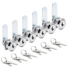 6 Pack Cam Locks, Keyed Alike - 3/4 20mm Set for Drawers, Mailbox, Tool Box, ...
