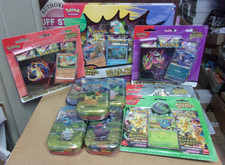 POKEMON ASCENDED (2) 2-PK BLISTER + PIN COLLECTION + (5) TINS + (2) TECH STICKER