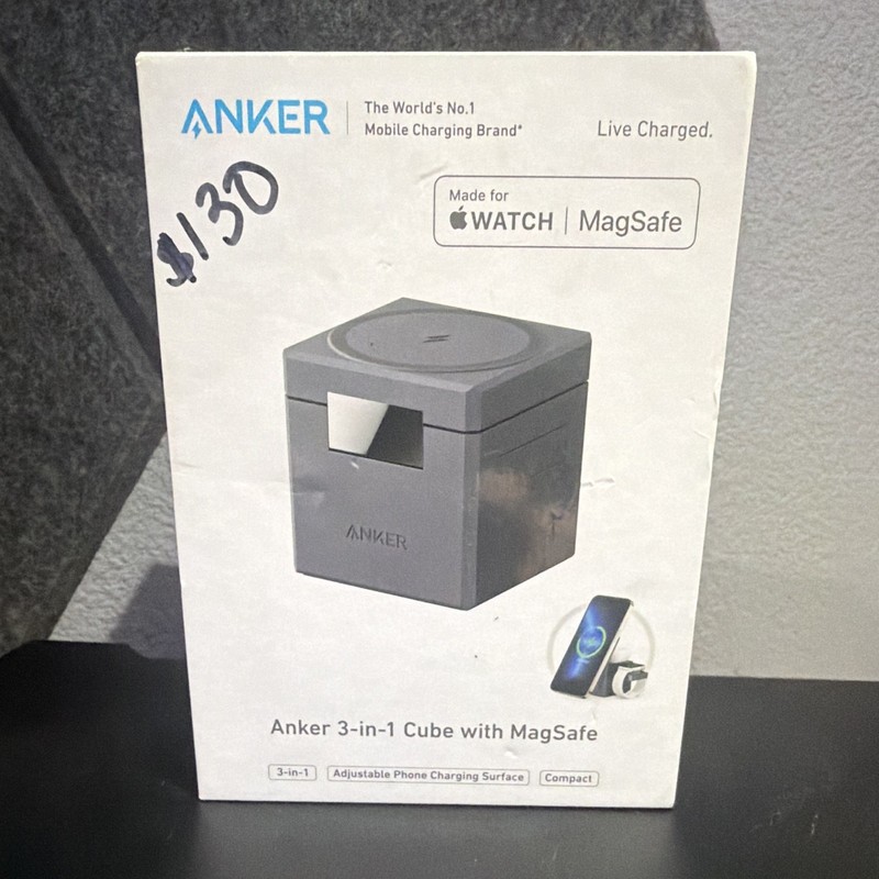 Anker 3-in-1 MagSafe Cube Charger