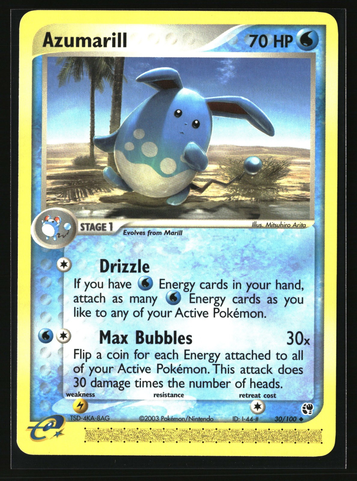 Azumarill Uncommon Sandstorm 30/100 NM
