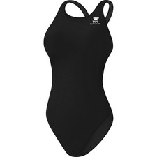 TYR Womens Durafast Elite Maxfit Swimsuit Sz 30 S Black