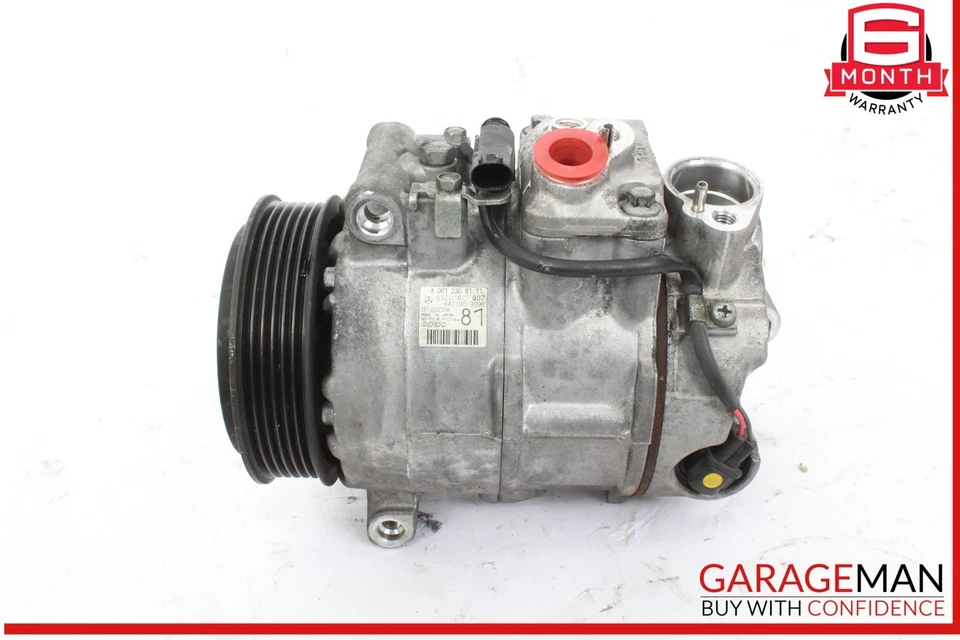 06-11 Mercedes W211 E350 M272 A/C Air Conditioner Compressor 0012308111 OEM - Image 3 of 4