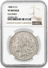 1888 O $1 Morgan Silver Dollar NGC VF Details Cleaned Key Date Coin