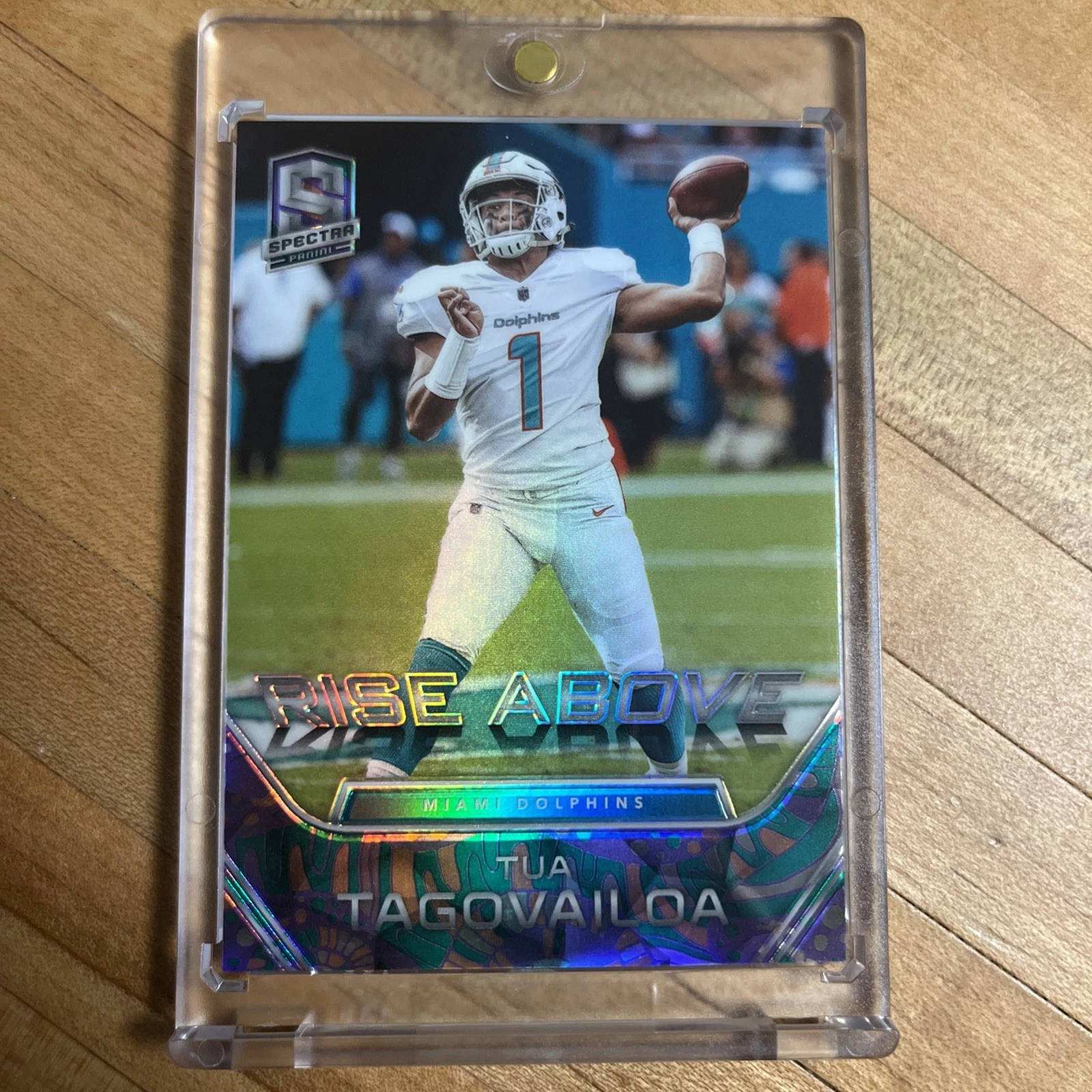 Tua Tagovailoa Panini Spectra Rise Above #RI17 Psychedelic