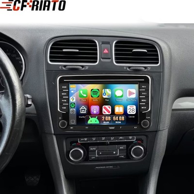 2G+64GB Android 15 CarPlay Autoradio GPS Navi Wifi FÜR VW GOLF V VI GOLF PLUS