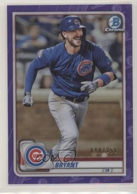 2020 Bowman Chrome Purple Refractor 48/250 Kris Bryant #18 1c7