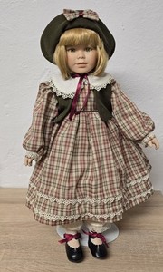 Artist doll, porcelain doll, 46 cm, collector's item, rarity, vintage, antique