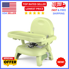Toddler Booster Seat for Table   Portable Foldable Baby Dining Seat with Tray