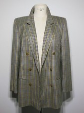Vintage Damen Blazer Jacke Wolljacke Seidenja...
