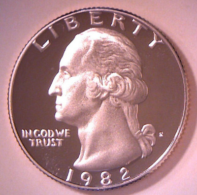 1982 S **PROOF** WASHINGTON QUARTER  **FREE SHIPPING**
