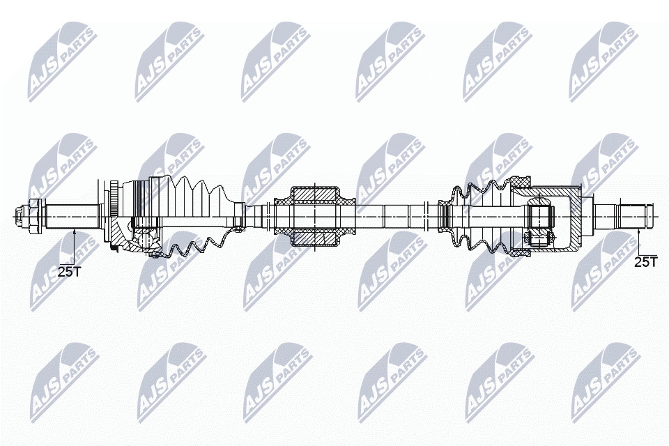 DRIVE SHAFT NPW-KA-358 FOR HYUNDAI KIA G4FC 1.6L 4cyl ACCENT IVG4FA 1.4L 4cyl - Image 4