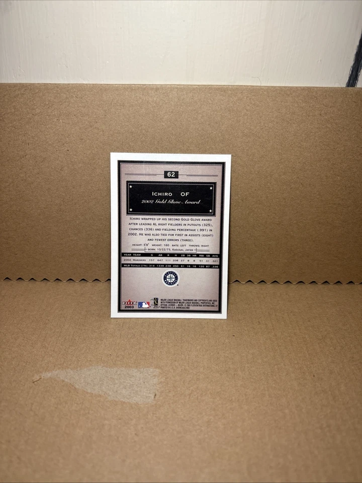 2003 Fleer Showcase - Ichiro Suzuki #62 - Image 2 of 2