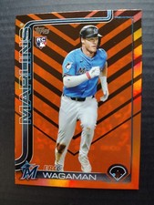 2025 Topps Update Eric Wagaman RC Orange And Black Holiday Foil - Marlins #US310
