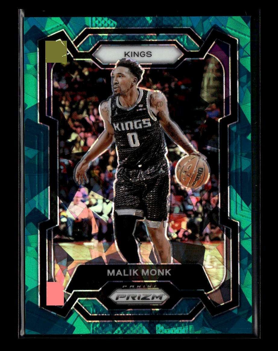 Malik Monk 2023-24 Panini Prizm Teal Ice #71 #/225