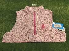 NEW GG Blue Womens Tess Droplet Sleeveless Golf Shirt C.C. Logo Large