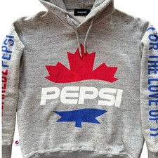 DSQUARED2: Men's Grey Peps Logo Hoodie - S