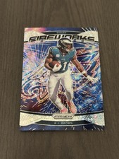 2024 Panini Prizm Fireworks No Huddle Prizm Insert Parallel #13 A.J. AJ BROWN