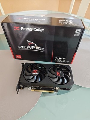Grafikkarte Powercolor Radeon RX 9060 XT Reaper 16GB Grafikkarte - 16GB GDDR6, 2