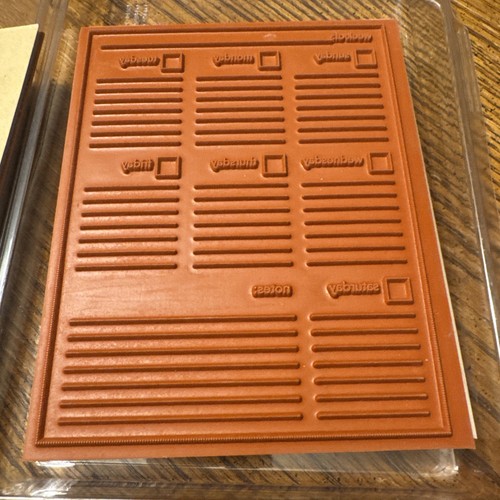 Stampin' Up Its A Plan 3 pc wood stamp set NEW - Picture 4 of 7