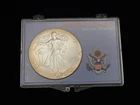 1987 American Eagle 1-ounce Fine Silver Dollar in Plastic Case NICE!
