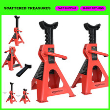 3 Ton Steel Jack Stands - Adjustable Height Easy To Use 6000 Lb Capacity Pai