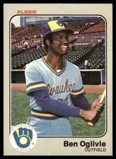 Ben Oglivie 1983 Fleer #43 Milwaukee Brewers MLB READ FREE SHIPPING AutographDen