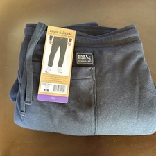 Eddie Bauer NEW Men's ExtraExtra Large Faux Shearling Lined Black Jogger Pants